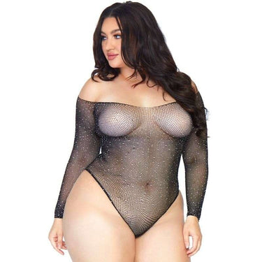Body a rete scintillante Leg Avenue 1 X-2 X in nero, seduzione ed eleganza